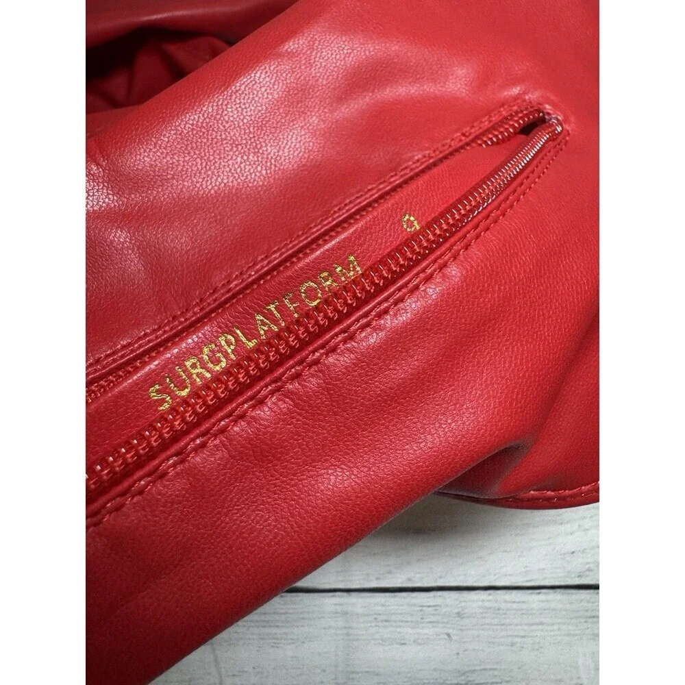 Azalea Wang Red Over The Knee Boots SIZE 9